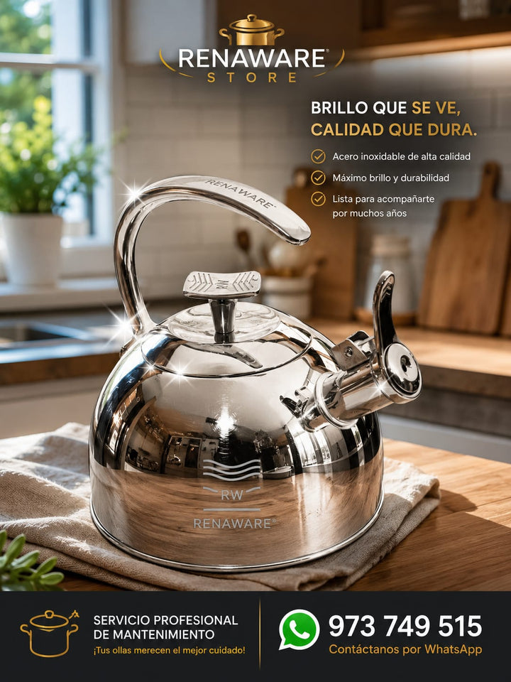 ¡Devuélvele el brillo a tus ollas Renaware de acero inoxidable! ✨🍲
