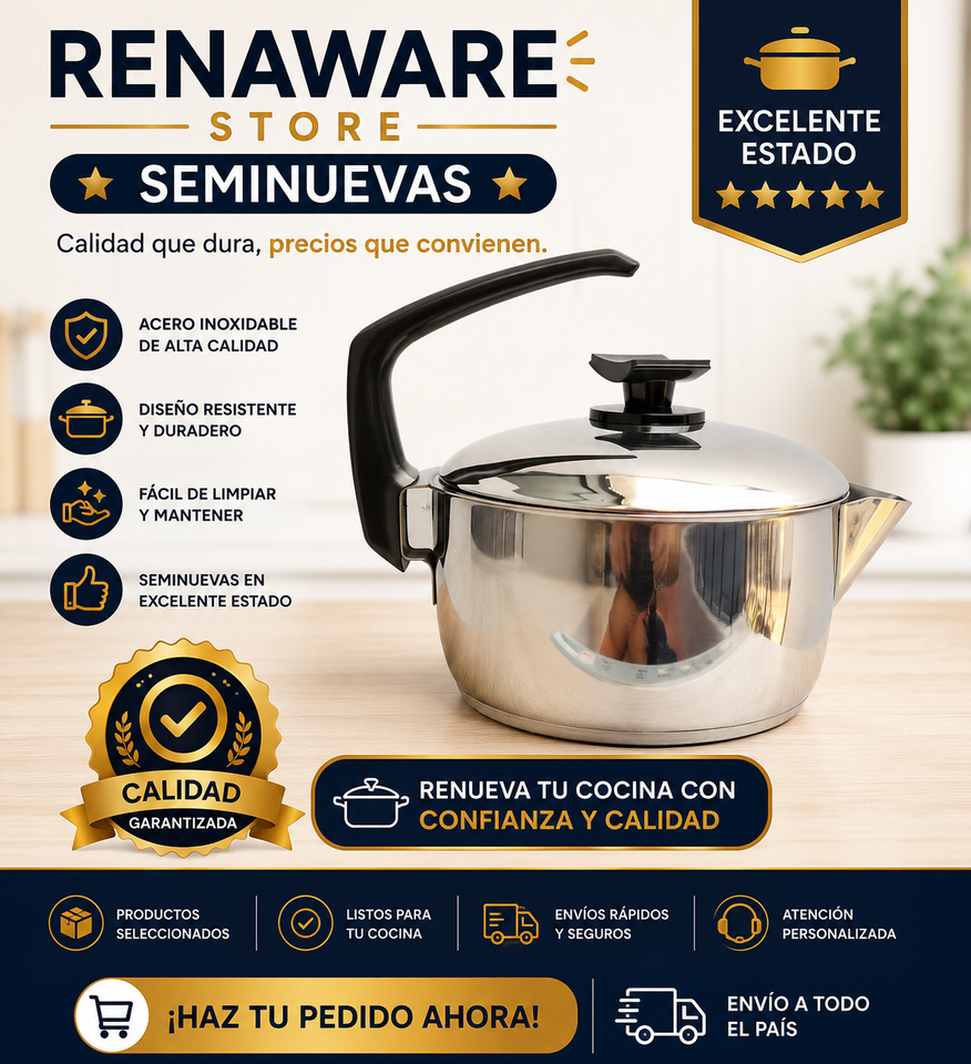 🔥⭐🔥⭐ Tetera Renaware Seminueva – Calidad que perdura 🔥⭐🔥⭐